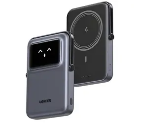 Ugreen UNO čierna / Bezdrôtová powerbanka / 10000mAh / TFT displej