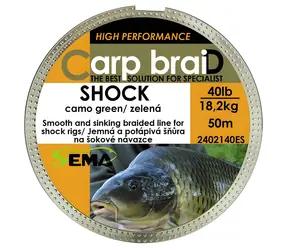 Sema Shock Camo / Šnúrka / Pletená / 30 lbs, 13,6 kg