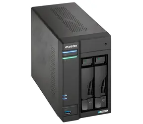 Asustor AS6702T v2 / NAS server / 2x 2,5 "/3,5" SATA III / Celeron N5105 2.0 GHz / 4GB RAM / 2x 5GbE / 4X M.2 / HDMI