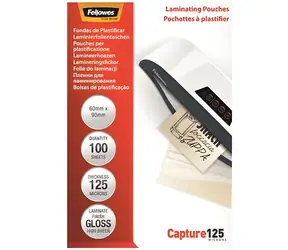 Fellowes 60 x 90 mm / Laminovacia fólia / 125 mic / lesklá