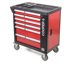 G21 Cooper 6 čierno-červená / Dielenský vozík / 41 kg