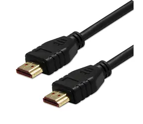 Neutralle HDMI 2.1 2m čierna / Kábel HDMI / samec - samec / 8K 60 Hz / 48 Gb / s / pozlátené konektory