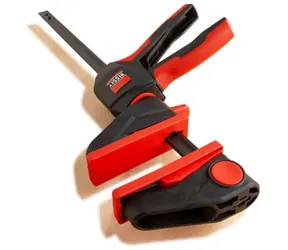 Bessey EZ360-15 čierna, červená / Jednoručná zvierka / otočná rukoväť 360° / 150 x 80 mm / upínacia sila 1400 N