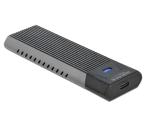 DeLock / Box pre M.2 SSD / USB-C 3.2 Gen 2 10 Gbps / NVMe PCIe aj SATA / beznástrojový