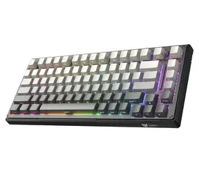 Onikuma G83 čierna / Herná klávesnica / Bluetooth 5.0 / 2,4 GHz / USB-C / RGB / Hot-swap