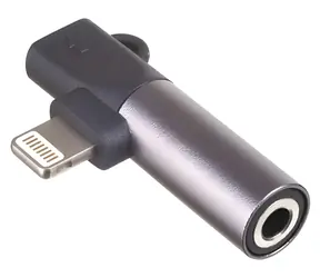 Akyga Lightning na Jack 3,5 mm čierna / Audio adaptér / ABS