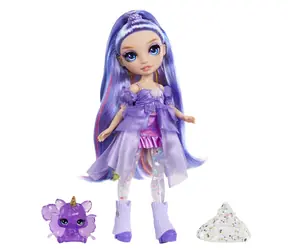 MGA Rainbow High Shimmers bábika Violet / S trblietavým slizom / od 4 rokov