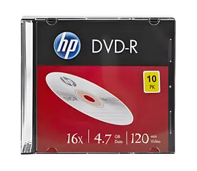 HP DME00085-3 / DVD- R / 4.7 GB / 16x / Slim case / 10 ks