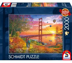 Schmidt Puzzle Golden Gate Bridge / 2000 dielikov / od 12 rokov