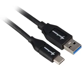 Sharkoon USB-A - USB-C 1m čierna