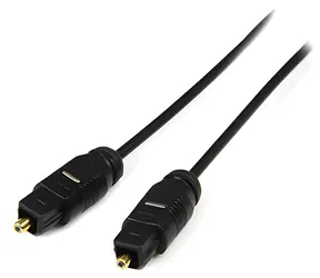 Neutralle Toslink samec - samec čierna / Optický audio kábel / SPDIF / 2m