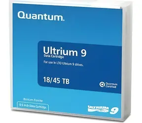 Quantum LTO-9 Ultrium kazeta 18TB / Dátová páska / kompresia až 45TB / pomer 2,5:1