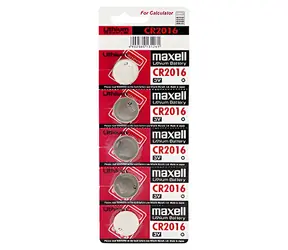Maxell CR2016 / Gombíková batéria / Lítium / 3V / 5 ks