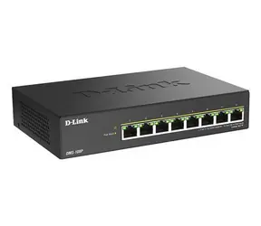 D-Link DMS-108P/E čierna / Switch / 8x 2,5 G / PoE + / rozpočet 230 W