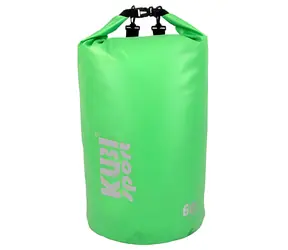 KUBISPORT Lodný vak 60 l zelený / Nepremokavý / Kemping a vodné športy