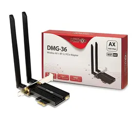 Inter-tech DMG-36 / Wi-Fi a Bluetooth adaptér / PCIe / Wi-Fi 6 / Bluetooth 5.2