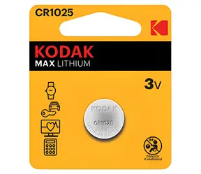 Kodak MAX CR1025 / Gombíková batéria / Lítiová / 3V / 2 ks