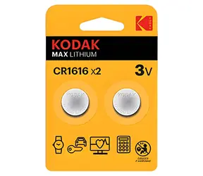 Kodak MAX CR1616 / Lítiová batéria / 3V / 50mAh / 2ks / blister
