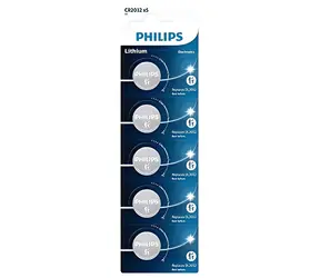 Philips CR2032 / Gombíková batéria / Lítiová / 3 V / 5 ks