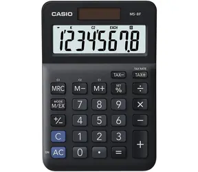 Casio MS 8 F čierna / Stolová kalkulačka s výpočtom DPH / osemmiestna