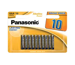 Panasonic Alkalická batéria AAA 10 ks