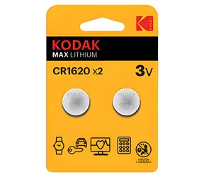 Kodak MAX / Lítiová batéria CR1620 / 2ks / 3V / blister