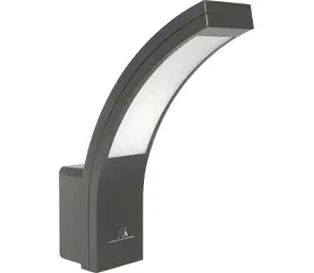 Maclean MCE343 GR / Vonkajšie nástenné svietidlo / LED / fasádne