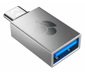 Cherry strieborná / Adaptér / USB-A na USB-C / hliník
