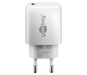 Goobay GaN 25W biela / Sieťová nabíjačka / USB-C / PD 3.0
