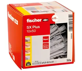 fischer SX PLUS 10x50 / Rozperná hmoždinka / 50 ks