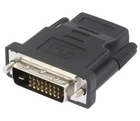 Logo čierna / Redukcia / DVI (24+1) samec - HDMI samica / Full HD 1080p