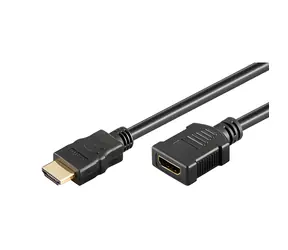Neutralle HDMI predlžovací kábel čierna / Predlžovací kábel / HDMI samec - HDMI samica / HDMI 2.0 / 5m