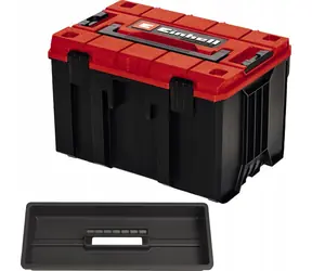 Einhell E-Case M čierna/červená / Kufor na náradie / 420x250x280 mm / nosnosť 90 kg