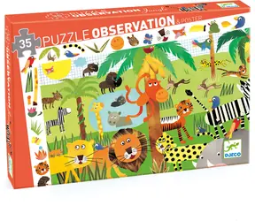 DJECO Puzzle Džungľa / 35 dielikov / od 3 rokov