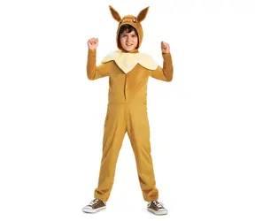 DISGUISE Kostým Eevee, 10-12 rokov / Detský kostým / Overal s odopínateľným golierom