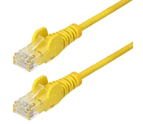 StarTech CAT6 Slim 0,5 m žltá