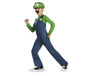 DISGUISE Detský kostým Luigi 7-8 rokov / Super Mario