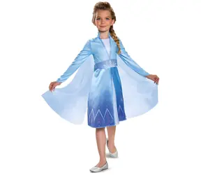 DISGUISE Kostým Frozen Elsa 7-8 rokov / Šaty s odnímateľným plášťom / Polyester