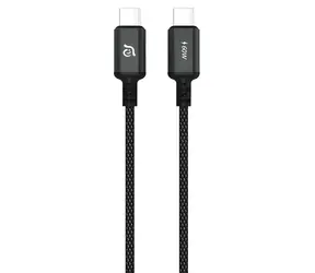 Adam Elements CASA S120 čierna / Kábel / USB-C - USB-C / 60W / 1,2m