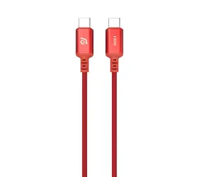 Adam Elements CASA S120 červená / Kábel / USB-C - USB-C / 60W / 1,2m