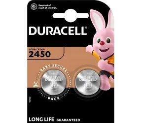 Duracell CR2450 / Lítiová gombíková batéria / 3V / 620 mAh / 2 ks