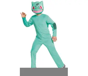 DISGUISE Kostým Bulbasaur zelený, 7-8 rokov / Detský kostým / Overal a maska na hlavu