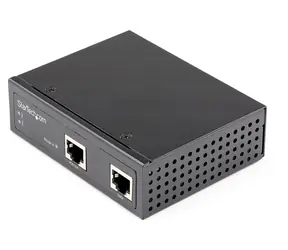 StarTech Industrial Gigabit PoE injektor 30W / PoE injektor / 802.3 AF/at / -40 až 75 ° C / čierna