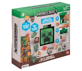 PALADONE Súprava na výrobu samolepiek Minecraft 3D Creeper / Licenčná kreatívna hračka