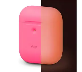 Elago AirPods 2 Silicone Case neónová ružová / Silikónové púzdro / pre Apple AirPods 2
