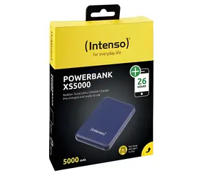 INTENSO XS5000 tmavo modrá / Powerbanka / 5000 mAh / USB-C / USB-A