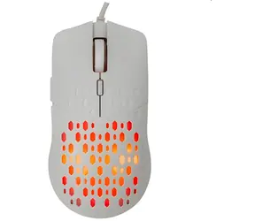 Baracuda OCTOPUS biela / Herná myš / Optický senzor / 6D / 3600 DPI / RGB / USB