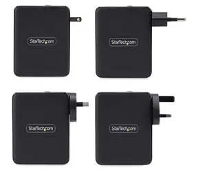 StarTech 140W GaN čierna / Sieťová nabíjačka / 3x USB-C / 1x USB-A / Power Delivery