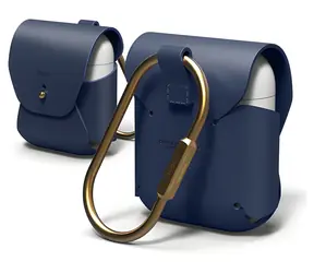 Elago AirPods Leather Jean Indigo / Puzdro / koža