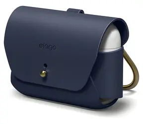 Elago AirPods Pro a Pro 2 Leather Jean Indigo / Puzdro / koža